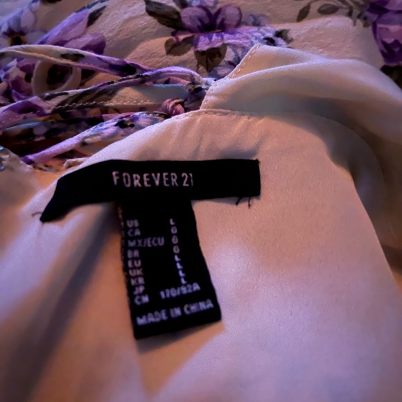 NWOT forever 21 yellow floral corset back dress size large - Picture 4 of 6